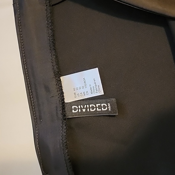 H&M Black  Satin Skirt 10 - Picture 5 of 7